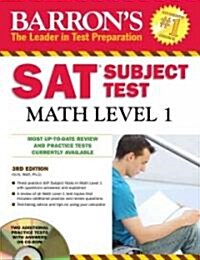 [중고] Barron‘s SAT Subject Test Math Level 1 (Paperback, CD-ROM, 3rd)