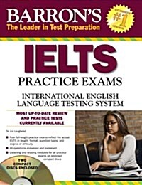 [중고] Barron‘s IELTS Practice Exams: International English Language Testing System [With Two Audio CDs] (Paperback)
