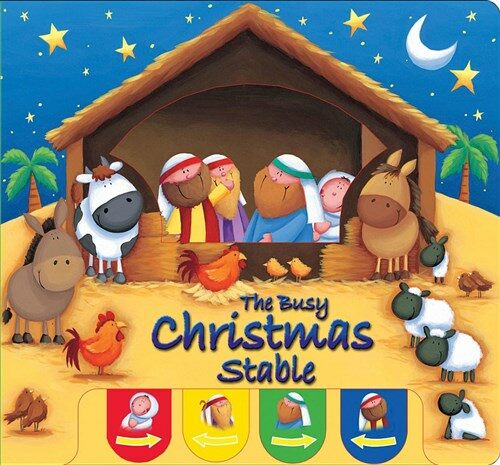 Busy Christmas Stable (Board Book, New ed)