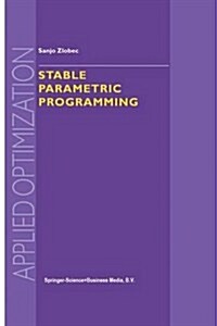 Stable Parametric Programming (Hardcover)
