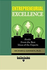 Entrepreneurial Excellence (Paperback)