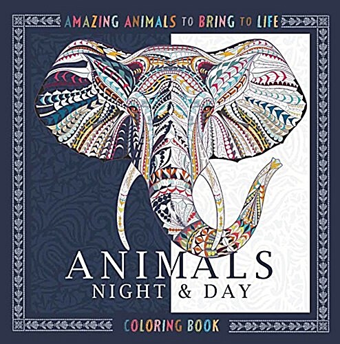 [중고] Animals Night & Day Coloring Book: Amazing Animals to Bring to Life (Paperback)