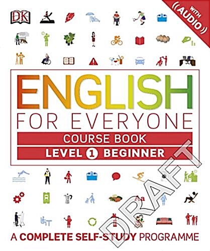 English for Everyone: Level 1: Beginner, Course Book: A Complete Self-Study Program (Hardcover, Library)