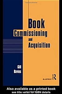Book Commissioning and Acquisition (Paperback, New ed)