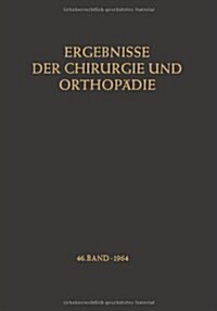 Ergebnisse Der Chirurgie Und Orthop?ie (Paperback, Softcover Repri)