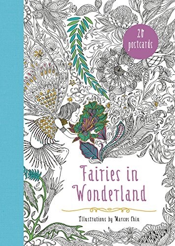 Fairies in Wonderland 20 Postcards: An Interactive Coloring Adventure for All Ages (Novelty)