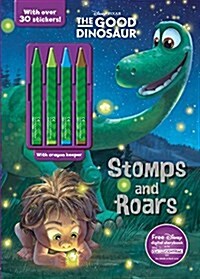 Disney Pixar the Good Dinosaur Stomps and Roars: Plus 4 Crayons! (Paperback)