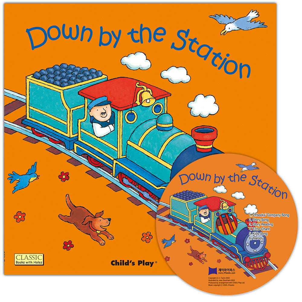 [중고] 노부영 마더구스 세이펜 Down by the Station (Papaerback + CD)