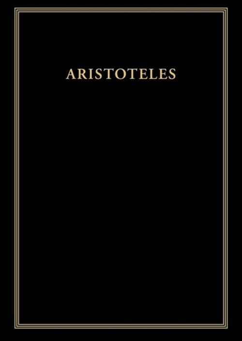 Aristoteles, Band 1/I, Kategorien (Hardcover, 3, 3. Aufl)