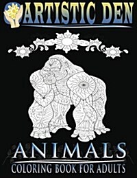 Animals Coloring Book for Adults: Unique Floral Tangle Animal Designs (Paperback)