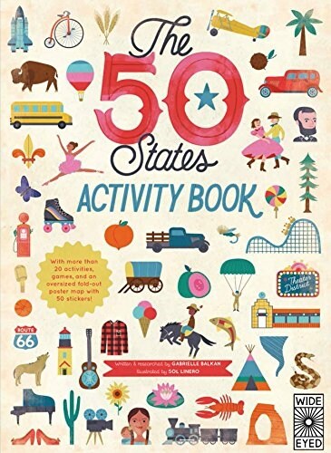 [중고] The 50 States: Activity Book : Maps of the 50 States of the USA (Paperback)