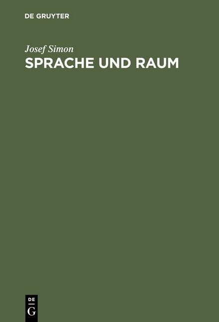 Sprache und Raum (Hardcover, Reprint 2015)