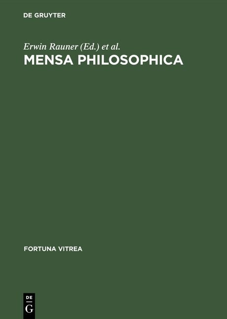 Mensa Philosophica (Hardcover, Reprint 2015)