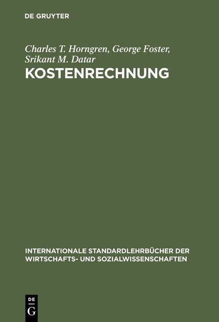 Kostenrechnung (Hardcover, 9, 9. Aufl. Reprin)