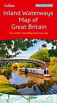 Collins Nicholson Inland Waterways Map of Great Britain (Sheet Map, folded, New ed)