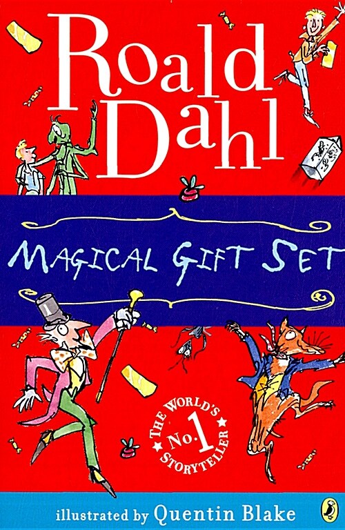 Roald Dahl Magical Gift Boxed Set (4 Books): Charlie and the Chocolate Factory, James and the Giant Peach, Fantastic Mr. Fox, Charlie and the Great Gl (Boxed Set)