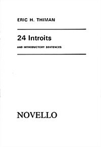 24 Introits and Introductory Sentences (Paperback)