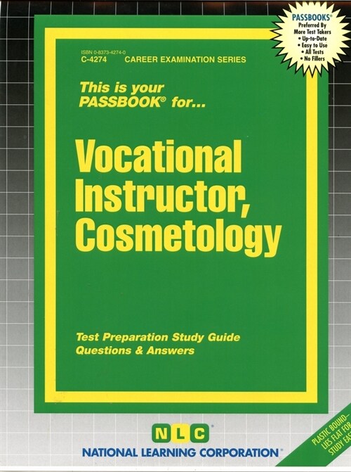Vocational Instructor, Cosmetology: Passbooks Study Guide (Paperback)