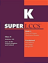 SUPERLCCS: Class K: Subclass Kd: Law of the United Kingdom and Ireland (Paperback)