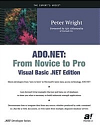 ADO.NET: From Novice to Pro, Visual Basic .Net Edition (Paperback, Softcover Repri)