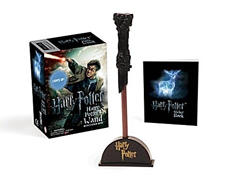 Harry Potter Wizards Wand with Sticker Book: Lights Up! (Novelty, Revised)