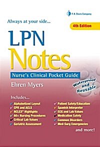 LPN Notes: Nurses Clinical Pocket Guide (Spiral, 4, Revised)