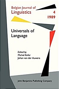 Universals of Language (Paperback)