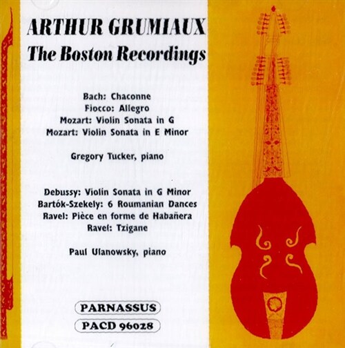 [수입] 아르투르 그뤼미오 : 1951, 1952년도 보스턴 녹음