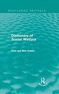 Dictionary of Social Welfare (Hardcover)