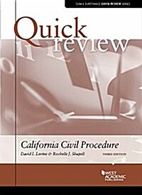 Quick Review of California Civil Procedure (Paperback, 3rd, New)