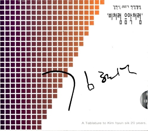 [중고] 김현식 20th Anniversary ‘비처럼 음악처럼‘ [2CD+DVD]