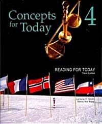 Reading for Today 4: Concepts for Today (Paperback, 3)