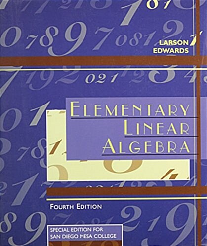 Elementary Linear Algebra, Custom Publication (Hardcover, 4th)