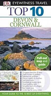 DK Eyewitness Travel Top 10 Devon & Cornwell (Paperback, Map, 2nd)
