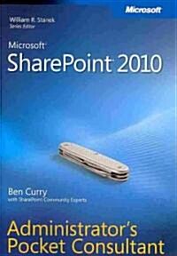 Microsoft SharePoint 2010 Administrators Pocket Consultant (Paperback)