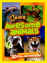 (National Geographic Kids)Awesome Animals: With Games, Facts, and 10 Pull-Out Posters!