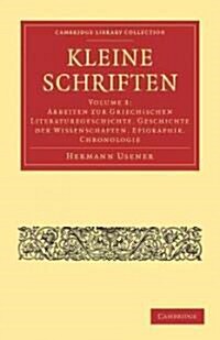 Kleine Schriften (Paperback)