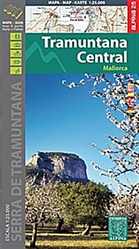 Mallorca - Tramuntana Central GR11 Map and Hiking Guide : ALPI.103-E25 (Sheet Map, folded)