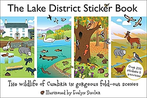 The Lake District Sticker Book : The Wildlife of Cumbria in Gorgeous Fold-Out Scenes (Paperback)