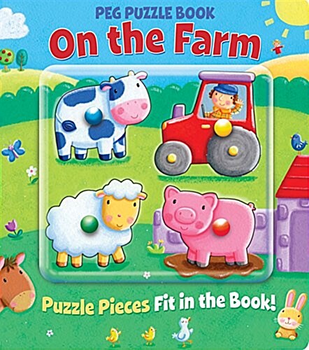 Peg Puzzle Book - On the Farm (Board Book)