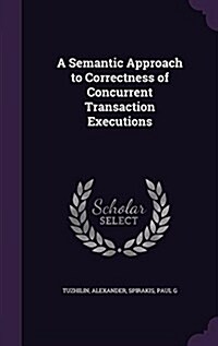 A Semantic Approach to Correctness of Concurrent Transaction Executions (Hardcover)