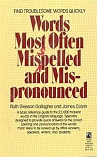 Words Most Often Misspelled and Mispronounced (Mass Market Paperback, Reissue)