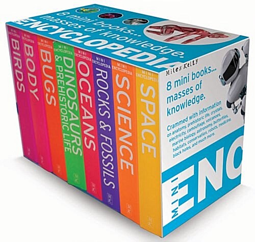 Mini Encyclopedia - 8 Subjects Boxed Set: Birds, Body, Bugs, Dinosaurs, Oceans, Rocks & Fossils, Scien (Paperback)