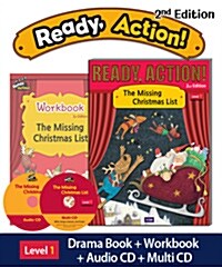 Ready Action Level 1 : The Missing Christmas List (Student Book with CDs + Workbook, 2nd Edition)