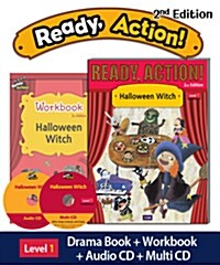 Ready Action Level 1 : Halloween Witch (Student Book with CDs + Workbook, 2nd Edition)