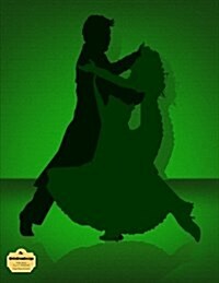 Writedrawdesign Notebook, Wide Ruled, 8.5 X 11 Inches, Tango Dance in Green (Paperback)