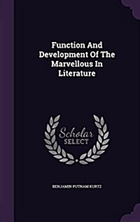 Function and Development of the Marvellous in Literature (Hardcover)