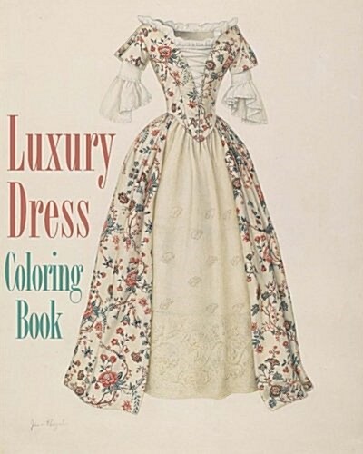 Luxury Dress Coloring Book (Paperback)