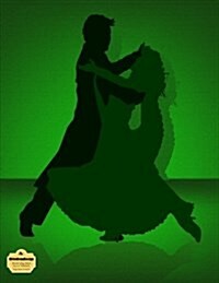 Writedrawdesign Notebook, Blank/College Ruled, 8.5 X 11, Tango Dance in Green (Paperback)