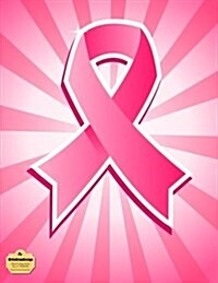 Writedrawdesign Notebook, Blank/College Ruled 8.5 X 11, Breast Cancer Awareness (Paperback)